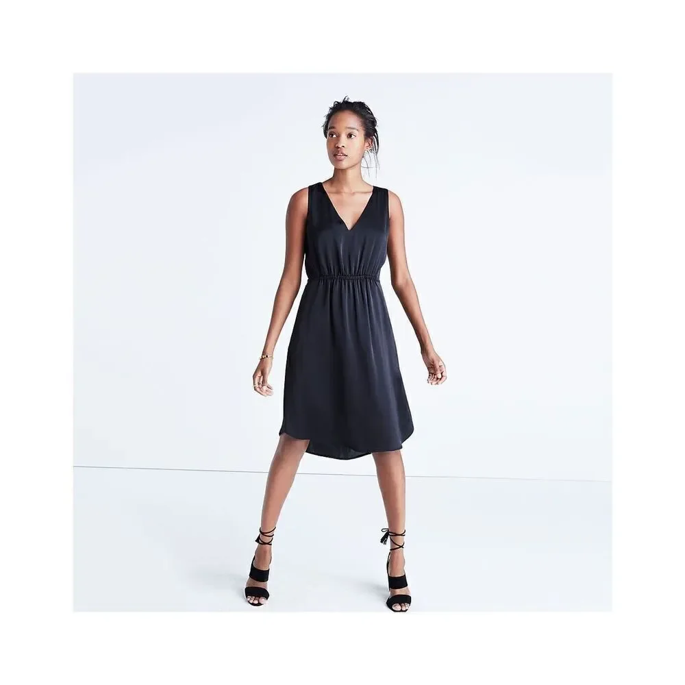 Madewell black Nightout Dress size 2 elastic waist